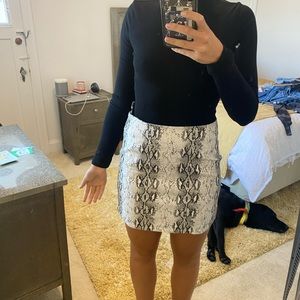 She + Sky Snake Skin skirt NWOT